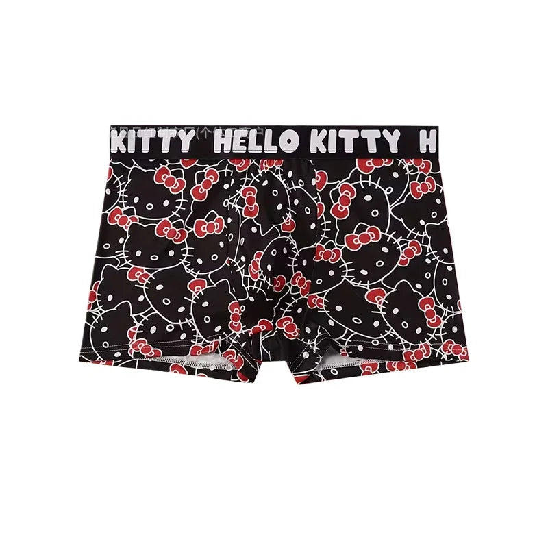Cute Cartoon Print Sports Boxer Brief – Plus Size Breathable Unisex Underwear