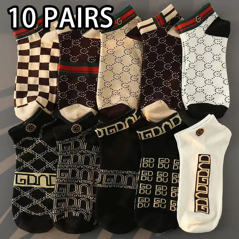Men's Low-Cut Socks Multi-Pack | Breathable, Anti-Odor (5–20 Pairs)