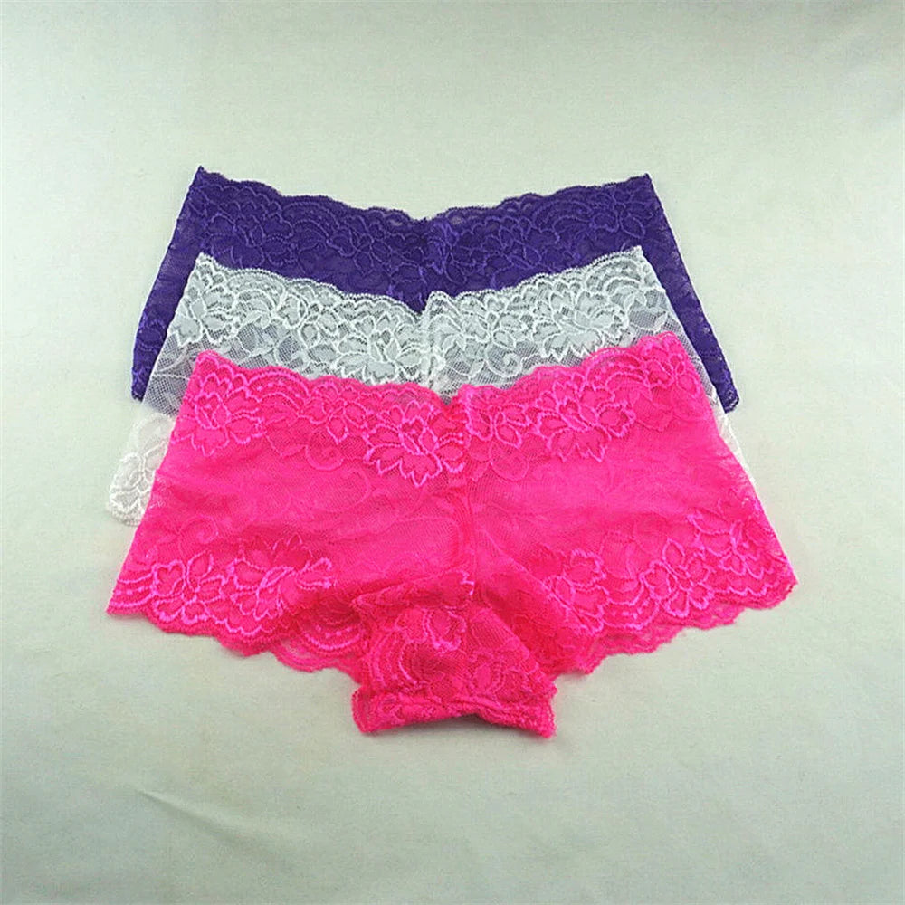 Women's Boyshort Underwear 3-Pack — Soft Nylon Low-Rise Panties