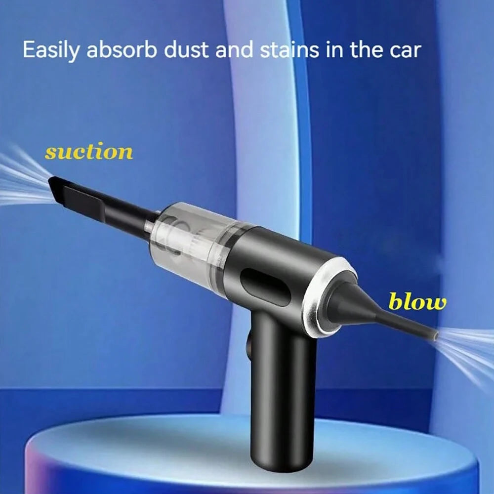 3-in-1 Portable Vacuum Cleaner – USB Rechargeable, Car & Home Use