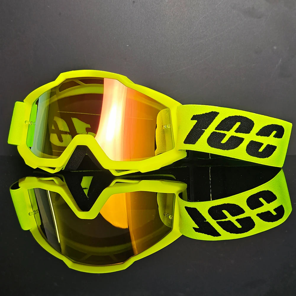 Durable Motorcycle Racing Goggles Clear PC Lens Anti Wind Off-road Motorbike Glasses