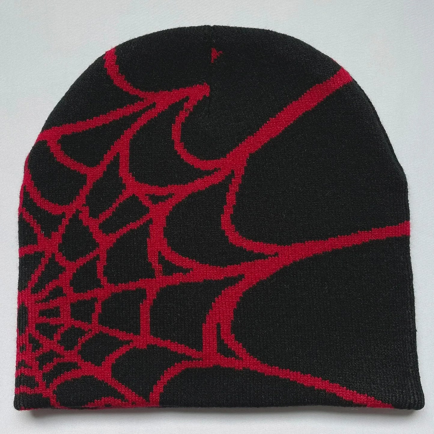 Y2K Spider Web Knit Beanie – Unisex Winter Hat