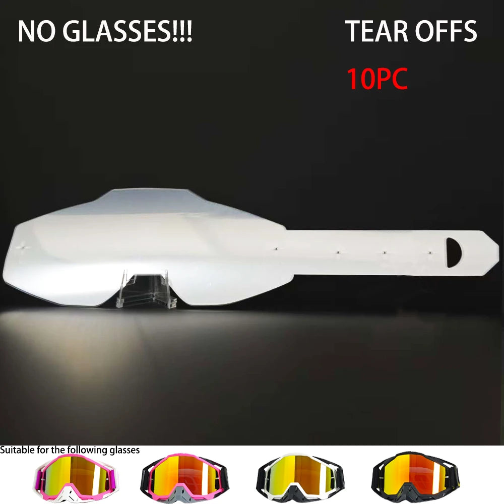 Durable Motorcycle Racing Goggles Clear PC Lens Anti Wind Off-road Motorbike Glasses