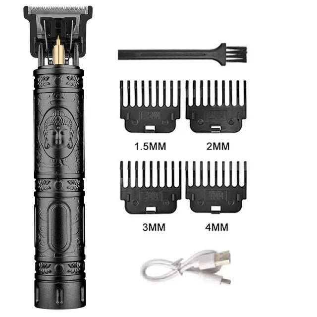 Vintage T9 Machine Electric Professional Hair Clippers Beard Clipper Rechargeable Men's Shaver Hair Trimmer Kit Boyfriend Gift
