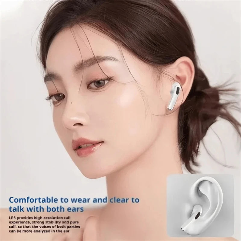 New TWS Wireless Bluetooth Headphones Intelligent Noise Reduction Subwoofer HIFI Sound Bass Headset For Mic