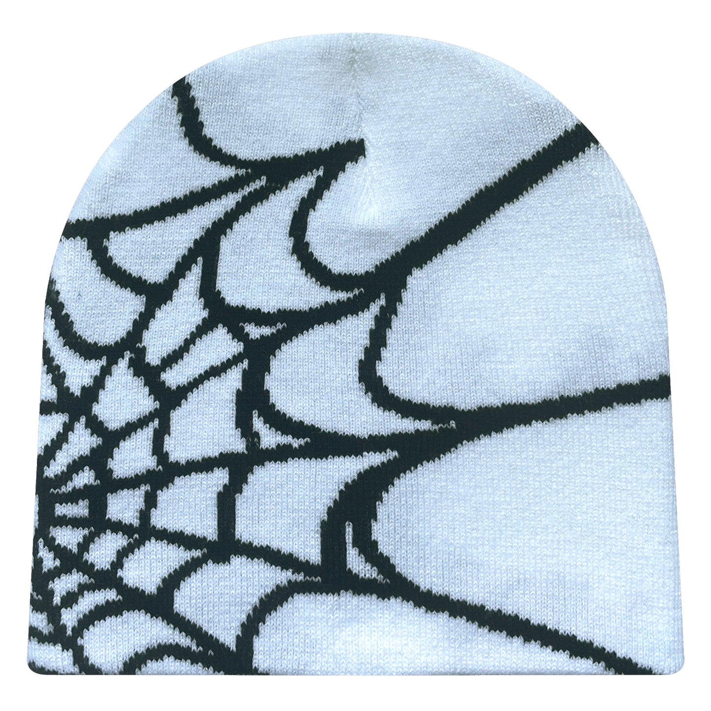 Y2K Spider Web Knit Beanie – Unisex Winter Hat