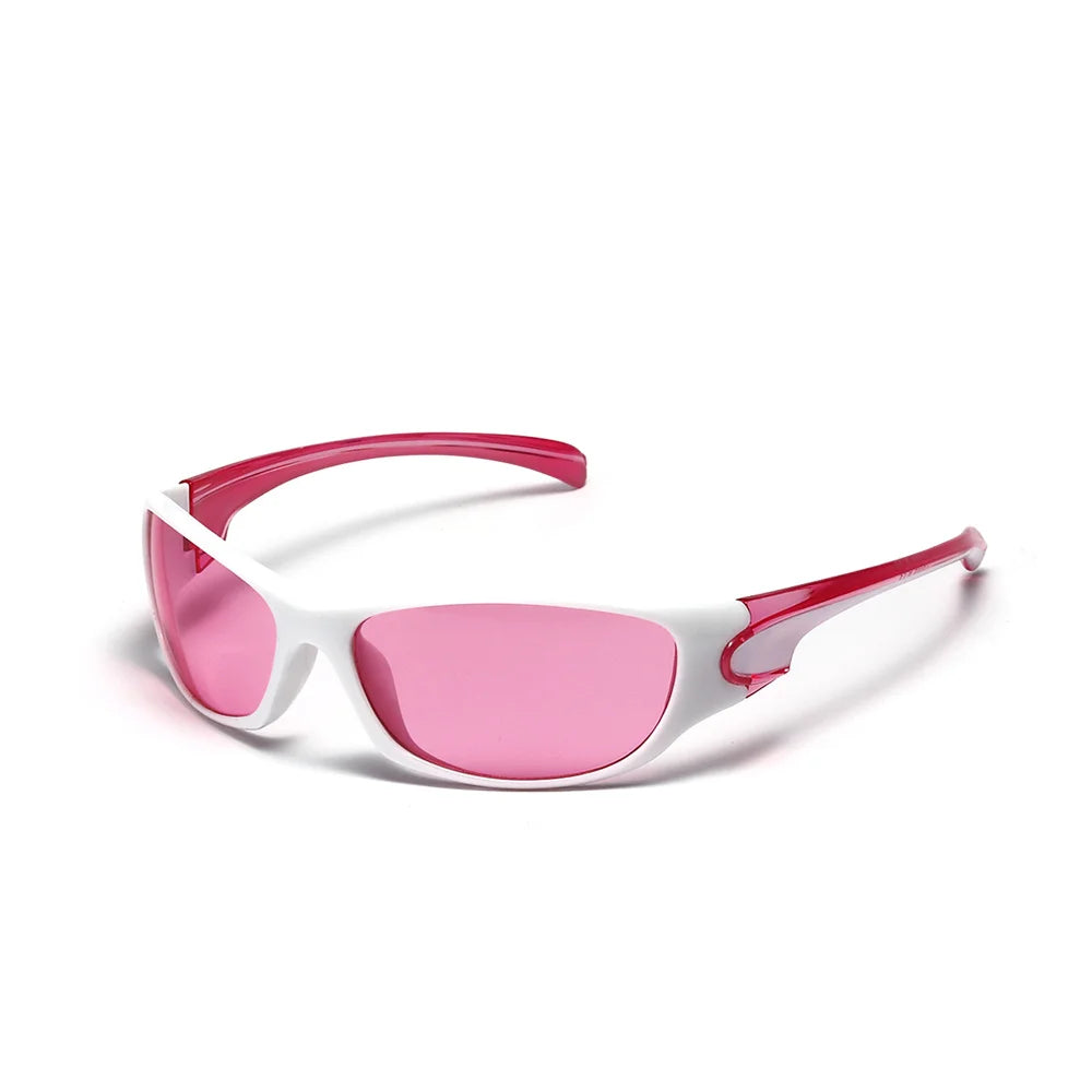 Retro Y2K Silver Sunglasses – UV400 Polarized, Unisex