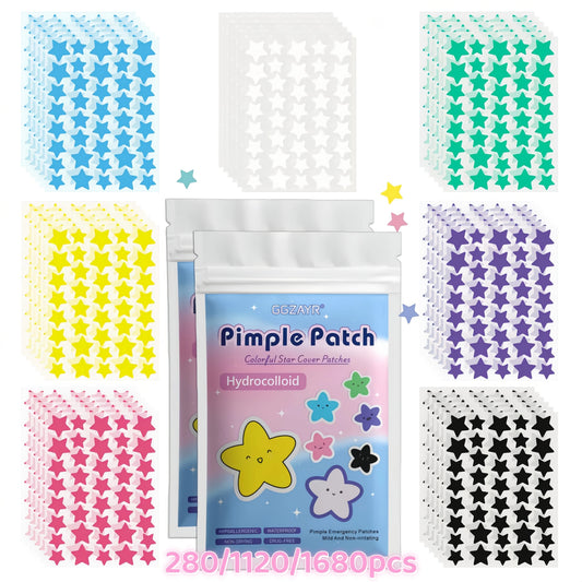 Star Pimple Patches | Invisible Hydrocolloid Acne Dots (280–1680 pcs)