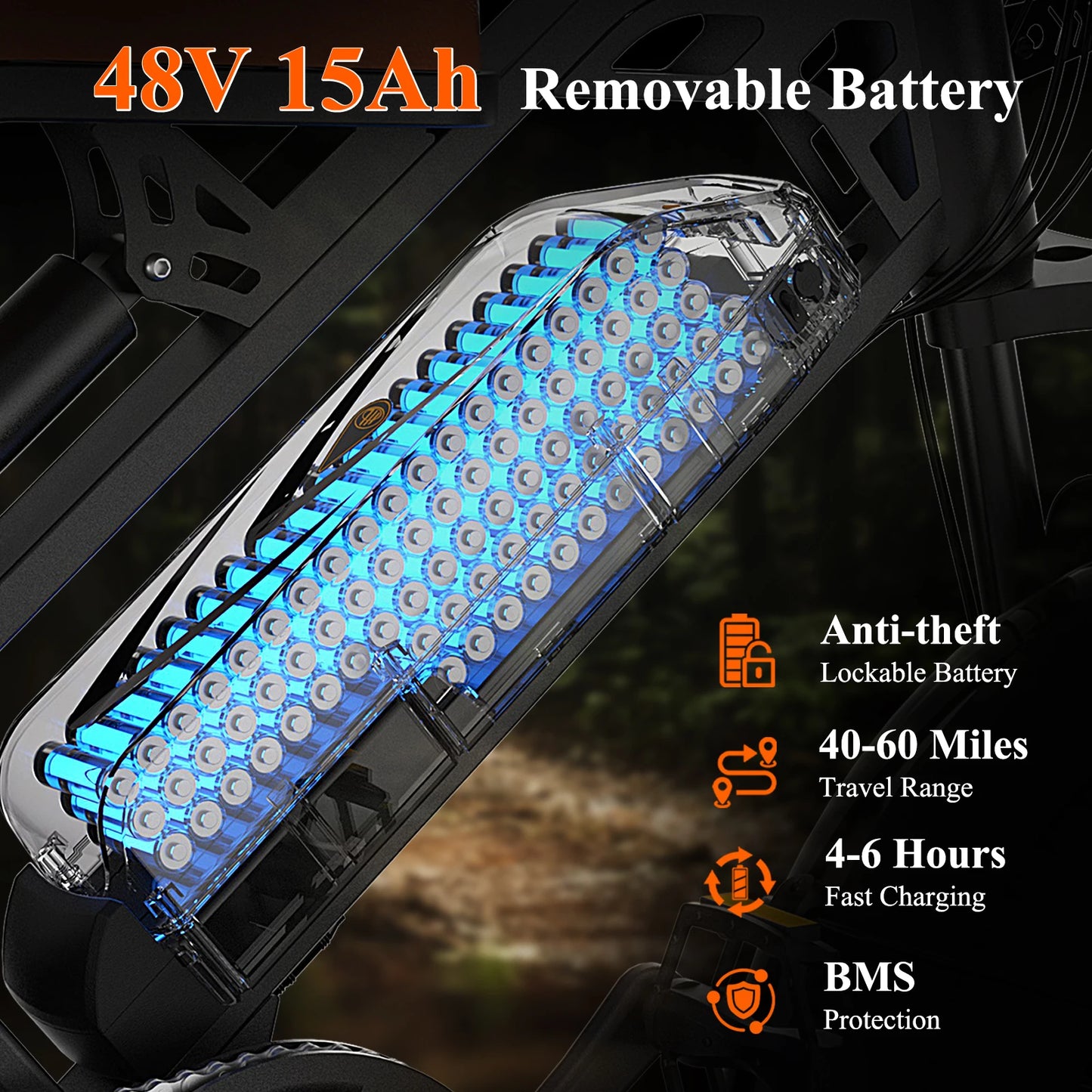 Bodywel M16 off-road electric bicycle 1500W 48V15AH all-terrain motorcycle suitable for urban mountain riding ebike