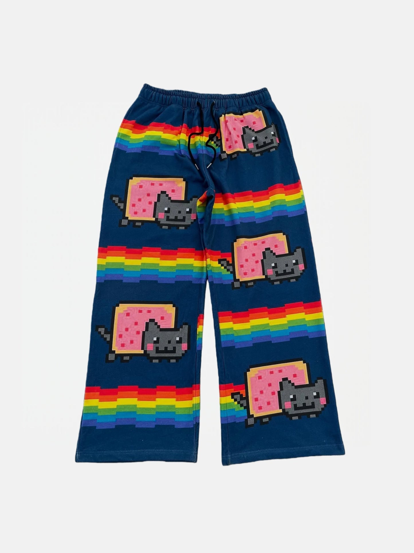 Nyan Cat Sweatpants Y2k Pants Baggy Men Elastic Waist American Streetwear Hip Hop Vintage Joggings Casual Pants Men Clothing