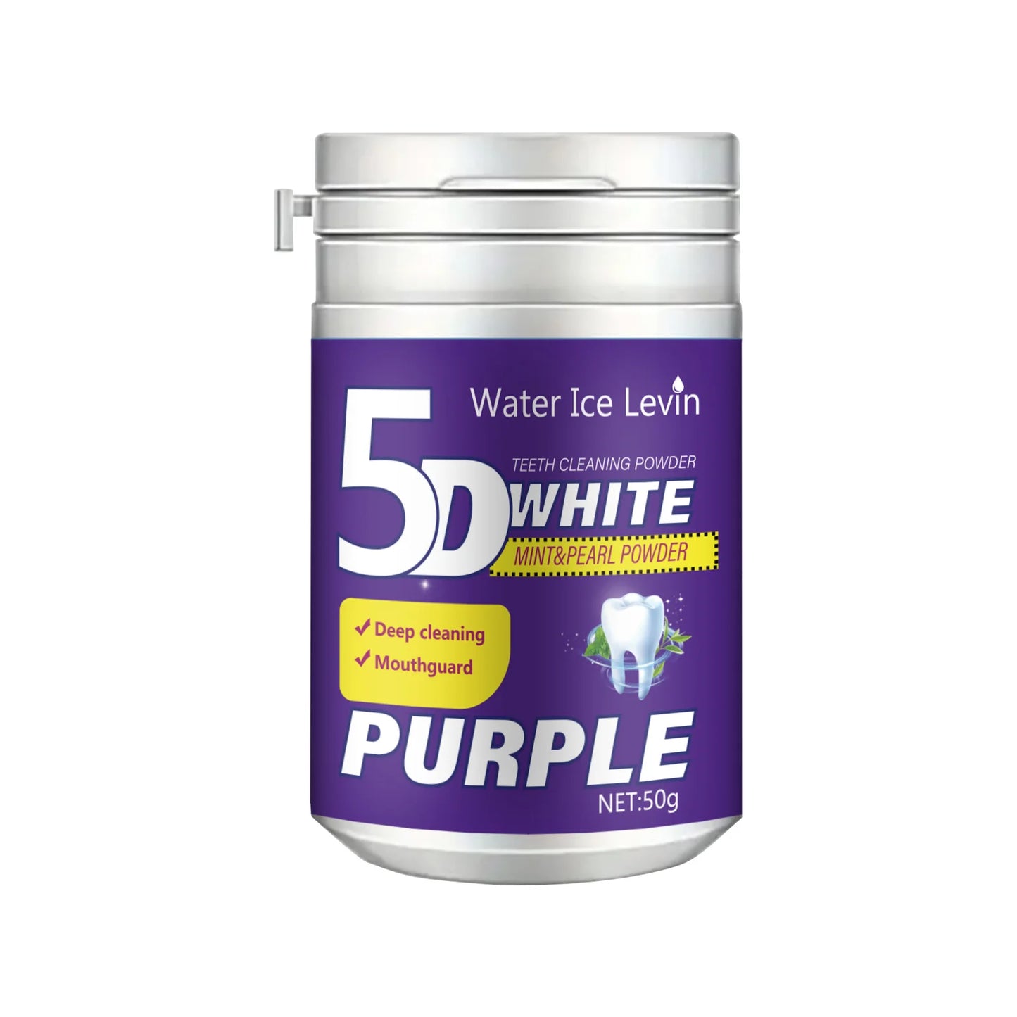 Purple Teeth Whitening Powder — Enamel-Safe Stain Remover (50g)