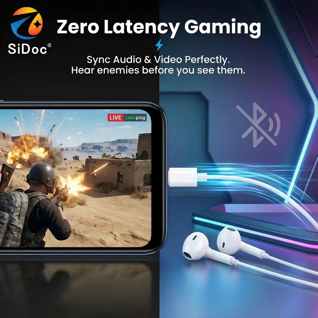New high fidelity analytical voice with clear and adjustable volume wired headphones, suitable for direct use on mobile phones