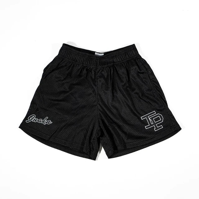 Summer Men's INAKA IP Animal Print Mesh Shorts Drawstring Elastic Waist Breathable Quick Dry Gym Workout Fitness Casual Pants