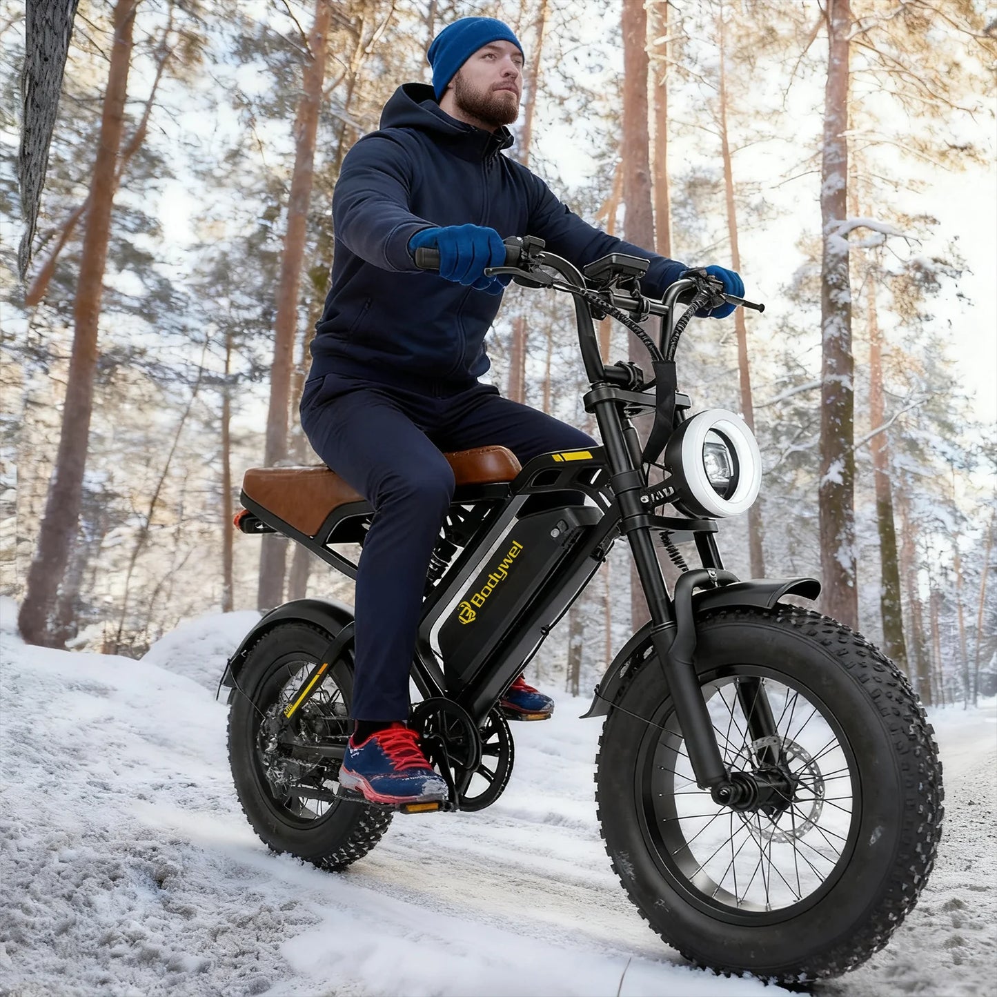 Bodywel M16 off-road electric bicycle 1500W 48V15AH all-terrain motorcycle suitable for urban mountain riding ebike