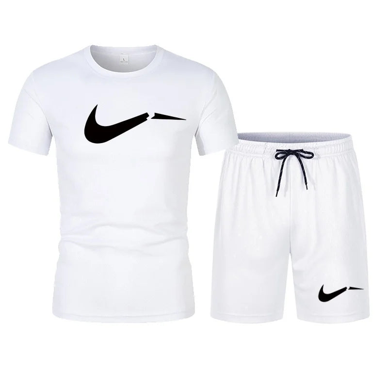Men's Summer T-Shirt & Shorts Set — Casual Breathable Sportswear
