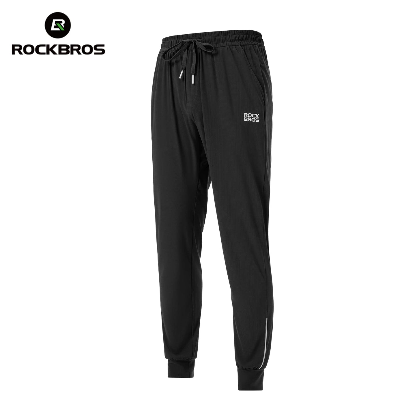 ROCKBROS Summer Sport Thin Pants Running Outdoor Long Trousers Breathable Fitness Casual Riding Bicycle Pants Daily Sweatpants