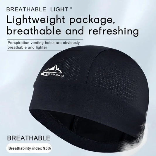 Breathable Cooling Skull Cap — Quick-Dry Cycling & Sports Helmet Liner
