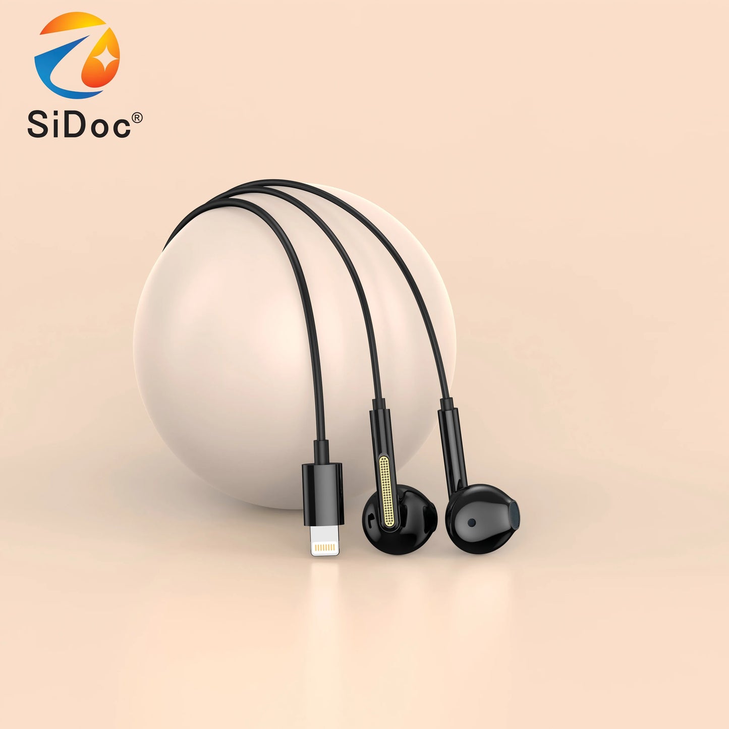 New high fidelity analytical voice with clear and adjustable volume wired headphones, suitable for direct use on mobile phones