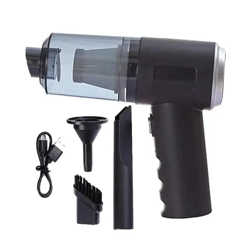 3-in-1 Portable Vacuum Cleaner – USB Rechargeable, Car & Home Use