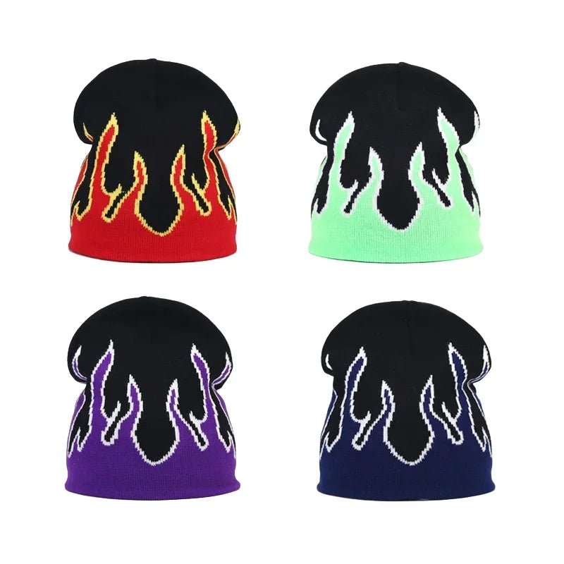 Y2K Letter Knitted Winter Autumn Beanie Cap Men Women Kanye Beanies Gorras Hombre Top Warm Skiing Hat Ear Hats Hip Hop Skullcap