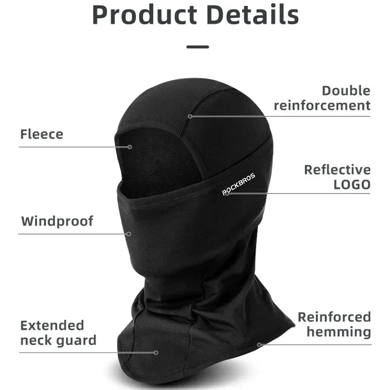 Thermal Balaclava Face Mask — Windproof Cycling & Ski Cap for Men & Women