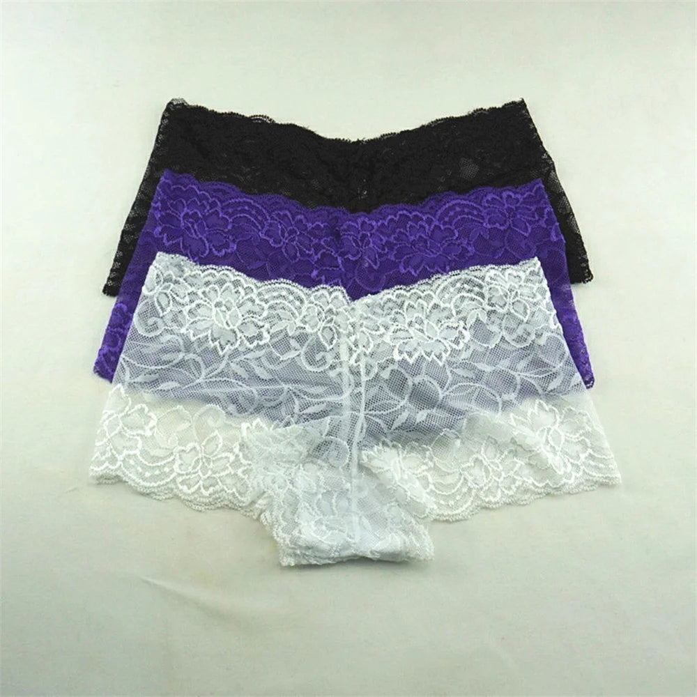 Women's Boyshort Underwear 3-Pack — Soft Nylon Low-Rise Panties