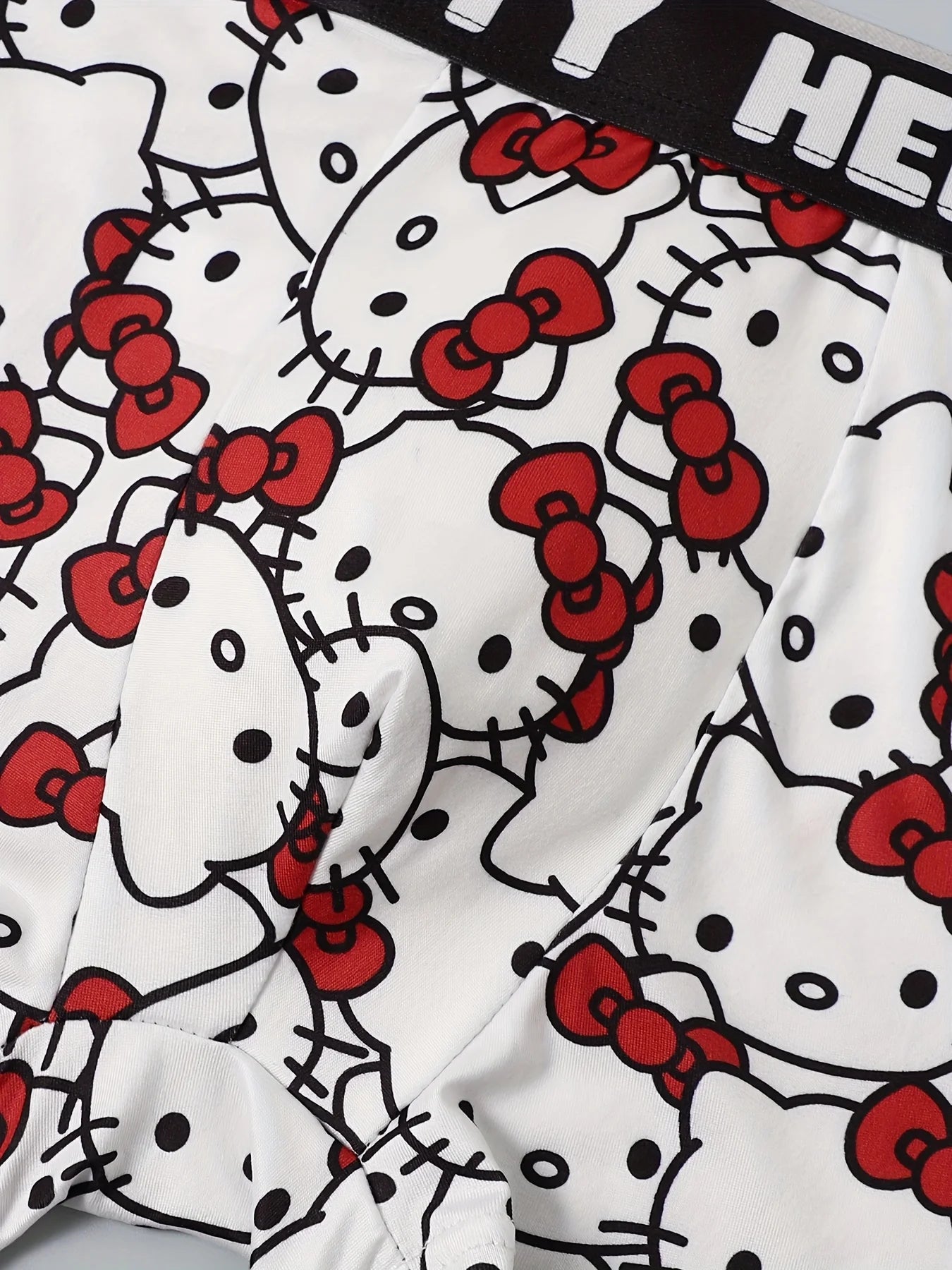 6-Pack Cute Cartoon Print Sports Boxer Briefs – Plus Size Breathable Unisex Underwear