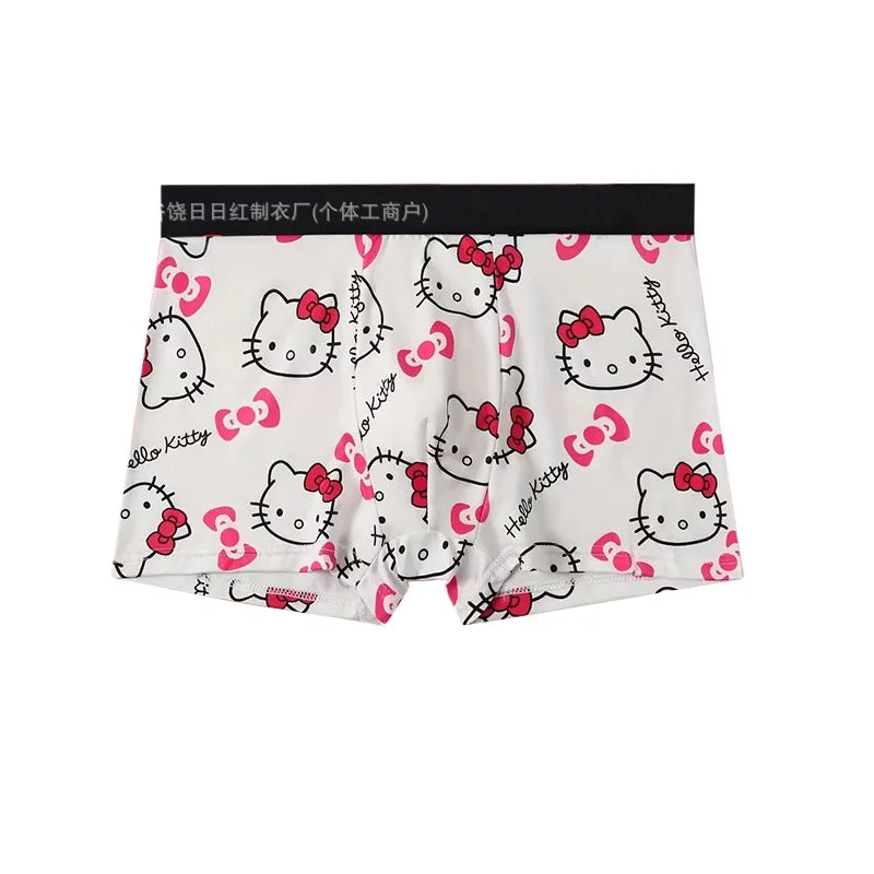 Cute Cartoon Print Sports Boxer Brief – Plus Size Breathable Unisex Underwear