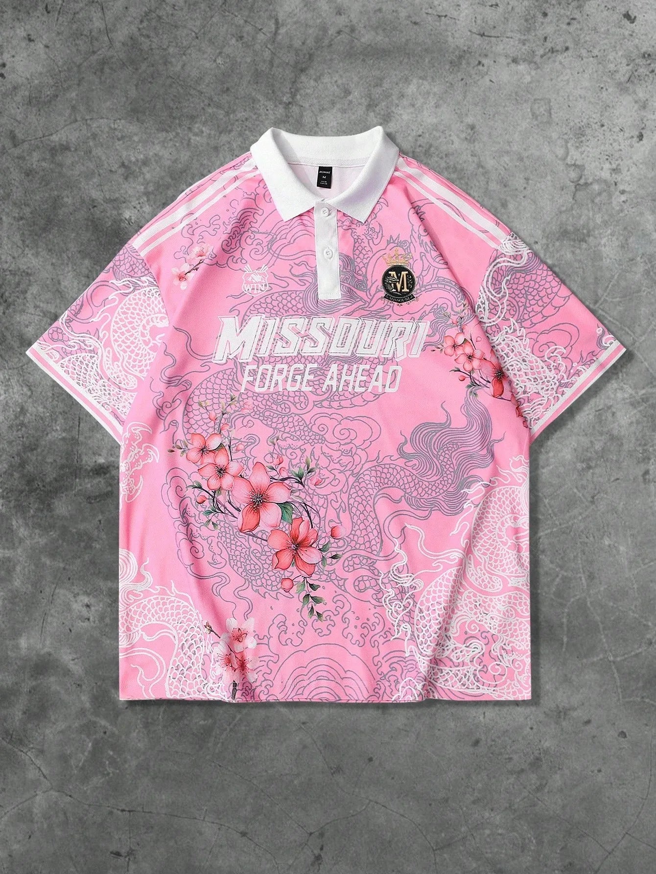 The 2025 summer new men's short-sleeved POLO shirt features a casual fashionable and breathable 3D pattern print