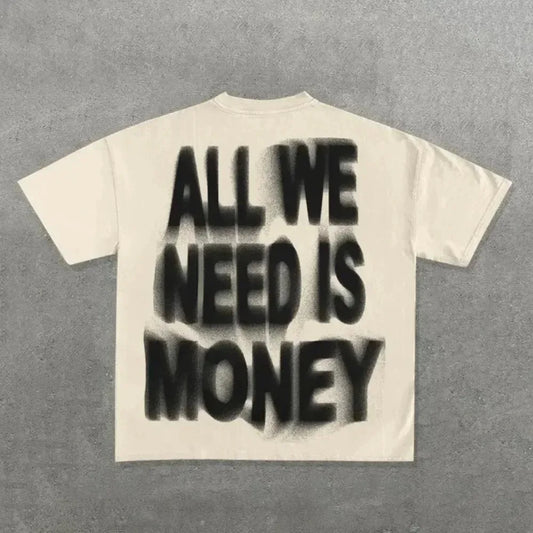 2026 Ins Street Y2k T-shirt Men's Harajuku Hip-hop Printed Casual Cotton Round Neck T-shirt Women's Gothic Short-sleeved Shirt
