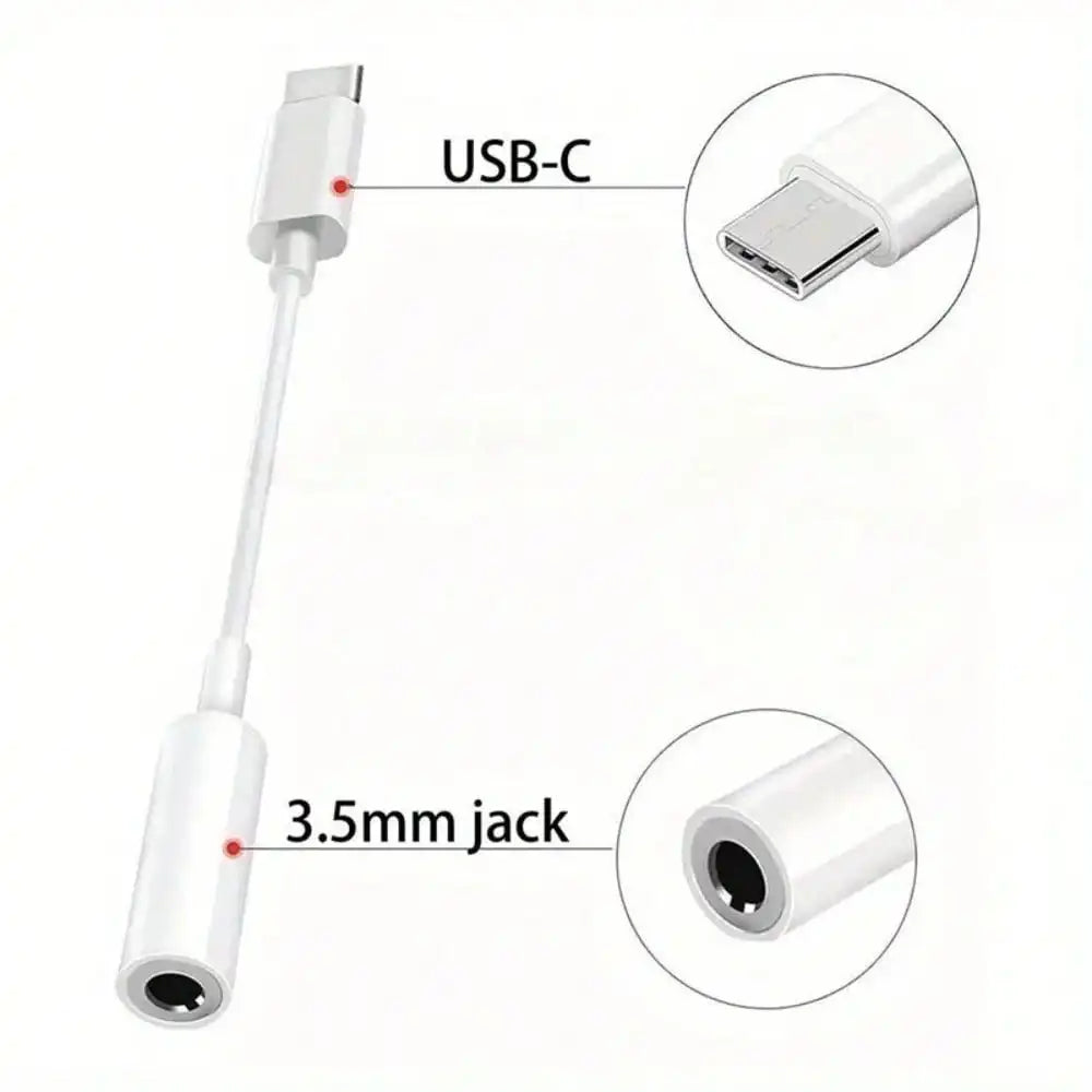 USB C to Audio Adapter,ype C to 3.5mm Female Headphone Jack Hi-Res DAC Cable, Digital Audio Adaptor Dongle Earphone Cable Conver