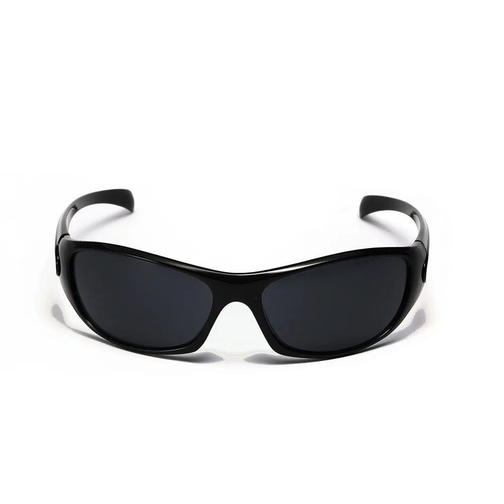 Retro Y2K Silver Sunglasses – UV400 Polarized, Unisex