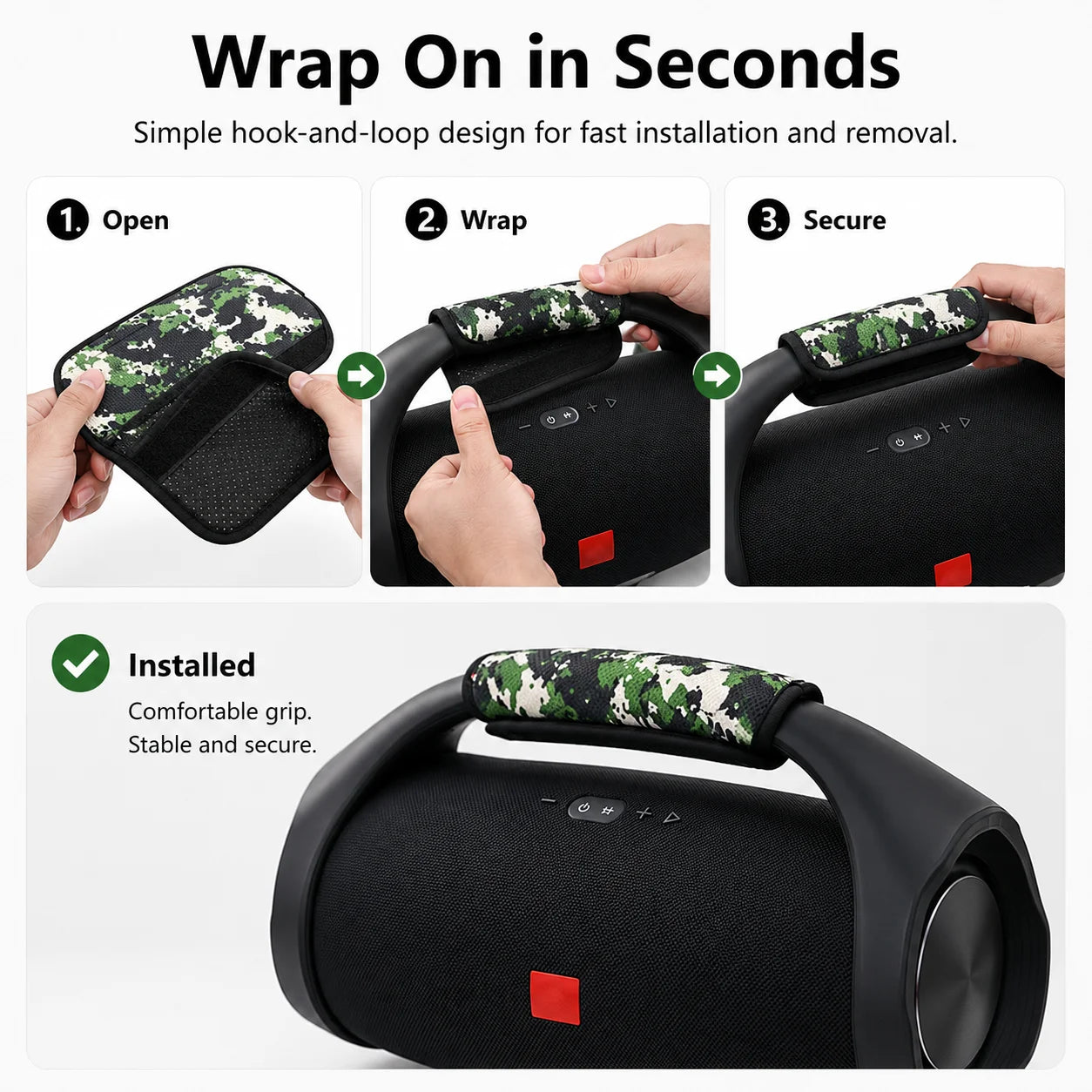 Thickened Speaker Handle Cover Wristband Pad Lightweight Anti Slip Strap for JBL Boombox 4/3/2/1