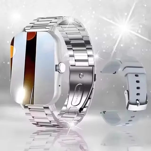 Full Touch Screen Fitness Smart Watch | Bluetooth Call, Heart Rate & Sleep Tracker